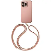 Uniq Coehl Creme-bakveske med bærestropp for iPhone 16 Pro - Rosa