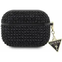 GUESS Rhinestone Triangle AirPods Pro-etui - svart