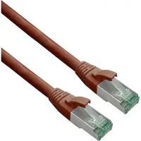Helos patchkabel Cat 6a Superflex S/FTP Cat 7 rå kabel braun 15m AWG26/7 GHMT