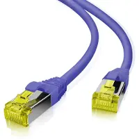 Helos patchkabel Cat 6a S/FTP RJ45 lilla 10m AWG26/7 LSZH GHMT