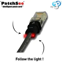 PatchSee patchkabel UTP CAT 6a svart 0,9 m