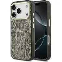 GUESS Python Pattern MagSafe-etui for iPhone 17 Pro Max - Brun