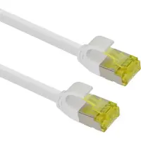 Helos patchkabel Cat 6a Ultraslim S/FTP RJ45 hvit 10m AWG28/7 LSZH GHMT