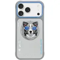 Nimmy Glasses Cool Dog MagSafe-etui for iPhone 17 Pro - Grå