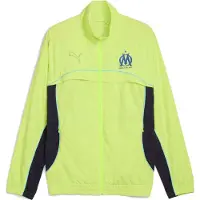 Puma Olympique de Marseille FtblEssentials Cellerator Jacket Men, Clothing, Yellow Alert/Vivid Blue, M
