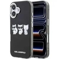 Karl Lagerfeld iPhone 17 IML Choupette Trio Watercolor-deksel - MagSafe-kompatibelt - svart
