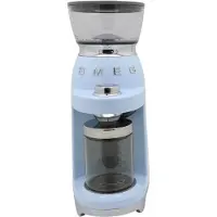 Smeg 50''s Style kaffekvern CGF03PBEU Pastellblå, Burr kvern, 240 g, Konisk mutter, Rustfritt stål, Blå, Pastellblå