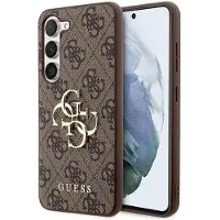 GUESS 4G Big Metal Logo Samsung Galaxy S23 5G Hybrid-deksel - Brun