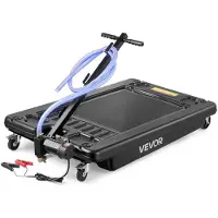 Vevor lavprofil oljetappepanne, 64 l kapasitet, rullende oljetappepanne med elektrisk pumpe og 2,2 m slange, lekkasjesikker og korrosjonsbestandig, egnet for biler, SUV-er, lastebiler, motorsykler, AT