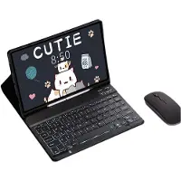 INF Bakgrunnsbelyst Bluetooth Tastatur og Mus Sett for Samsung Galaxy Tab A9+ (11-tommers) 2023 - Elegant Svart Samsung Galaxy Tab A9+ 2023 11 tommer
