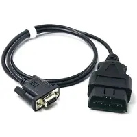 Zandona J1962 12V 24V OBD Cable 100CM 16 Pin Male to DB9 Female VGA D-Sub 9 Pin OBDII Adapter RS232 Serial Port OBD2 Cable