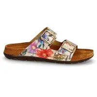 Rohde dameslipper - Blomstrete - Sko - Tøffel - Sandaler