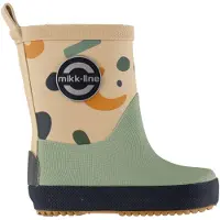 Mikk-Line Gummistøvler - Barfot - Retro AOP - - 29 - Gummistøvler