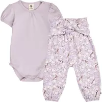 Müsli Sett - Prairie - Body k/e/Bukser - Blomster/Tofu/Pekannøtt - - 2 år (92) - Kortermet body