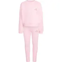 Adidas Sett - Collegegenser/Leggings - Clear Pink/Mu - - 4 år (104) - Joggedress