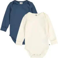 Müsli Bodyer I/e - 2-pack - Cozy Meg - Tofu/Navy - - 62 - Langermet Body