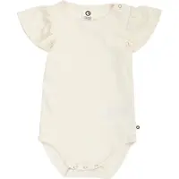 Green Cotton Body k/e - Rib - Cozy Meg Frill - Tofu - - 62 - Kortermet body