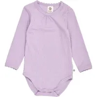 Müsli Body I/e - Rib - Mild Picot - Dream - - 1 år (80) - Langermet Body