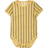 Müsli Body k/e - Frotté - Hamp/Navy - - 2 år (92) - Kortermet body