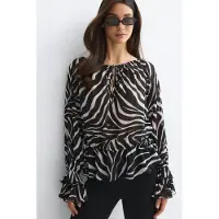 Gina Tricot  - Off shoulder blouse - Bluser - Svart - M - Dame