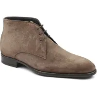 Giorgio Armani Gutten Sko Semsket Brun Taupe Størrelse