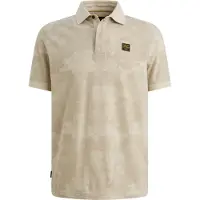 PME Legend Polo Piqué Print Beige Størrelse