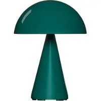 Hubsch LED-batteridrevet bordlampe Mush, mørkegrønn, høyde 20 cm