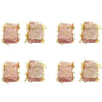 Semoic 400Pc 7X9cm Rose Organza Drawstring Gift Jewelry Bags Pouches Wedding Xmas Party Gifts Bags