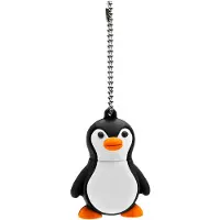 Wella 16GB Novelty Cute Baby Penguin USB 2.0 Flash Drive Data Memory Stick Device - Black and White