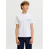 Jack & Jones T-skjorte - JorRiviera - Bright White - - 10 år (140) - T-skjorte