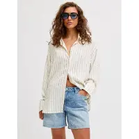 Jack & Jones Almira Linen Blend Wvn Jjxx Skjorte Med Lange Ermer