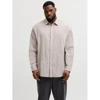 Jack & Jones Breeze Linen Plus Size Skjorte Med Lange Ermer