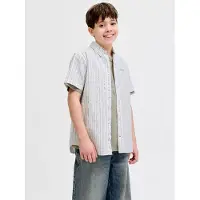 Kids Devin Stripe Kortarmet Skjorte