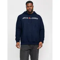 Jack & Jones Corp Old Logo Plus Size Hettegenser