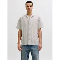 Jack & Jones Summer Linen Blend Resort Kortarmet Skjorte