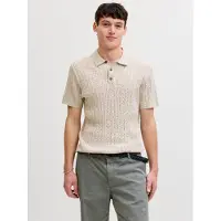 Jack & Jones Eemil Knit Cable Kortermet Poloskjorte