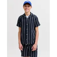 Jack & jones Coba Stripe Resort Kortarmet Skjorte