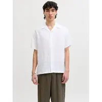 Jack & Jones Blalawrence Linen Resort Kortarmet Skjorte