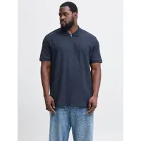 Jack & Jones Austin Zip Plus Size Kortermet Poloskjorte