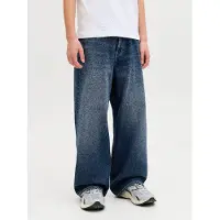 Jack & Jones Jeans - JjiDave - Blue Denim - - 13 år (158) - Jeans