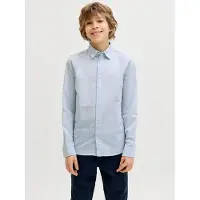 Kids Breeze Linen Skjorte Med Lange Ermer