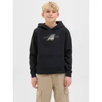 Jack & Jones Hettegenser - JcoTier - Black - - 8 år (128) - Hettegenser