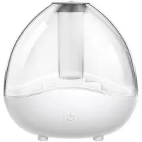 Melitt Ultrasonic Cold Fog Humidifier, Quiet Bedroom Air Humidifier, Desktop Humidifier with Detachable Water Tank, A