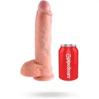 King Cock Stor Dildo med Baller - 10 Inch