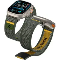 Spigen Apple Watch Series Ultra 3/2/Ultra/11/10/9/8/7/6/SE 3/(2022)/SE Athlex Air Strap - 49mm/46mm/45mm/44mm - Aktiv grønn