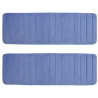 Torribaly 2X 120x40cm Absorbent Nonslip Memory Foam Kitchen Bedroom Door Floor Mat Rug Carpet Dark