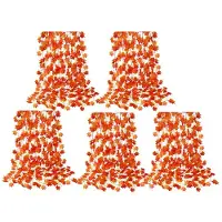 Semoic 60 Packs of Artificial Autumn Leaves Garland Hanging Vine Thanksgiving Decoration for Family Wedding Fireplace Party