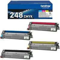 Brother TN248VAL Multipack - 4 pakker - svart, gul, cyan, magenta - original - eske - tonerkassett - Opptil 1000 sider per kassett