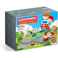 Magformers 717010, Bil og billøp, 3 år, AA, Flerfarget, Metall, Plast