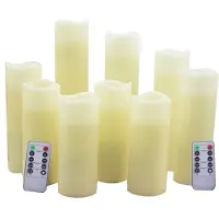 ISTOVO LED Candles Flameless Candles with Remote Battery Operated Candles for Wedding Church Fireplace Decor